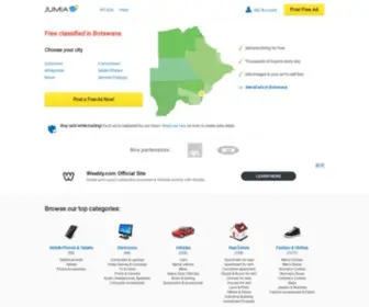 Jumia.co.bw(Jumia Botswana) Screenshot