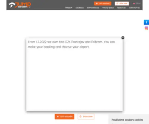 Jump-Tandem.com(Jump Tandem) Screenshot