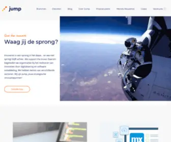Jump.nl(Wij geloven in de kracht van innovatie. Daarom helpen wij klanten vooruit met maatwerk) Screenshot