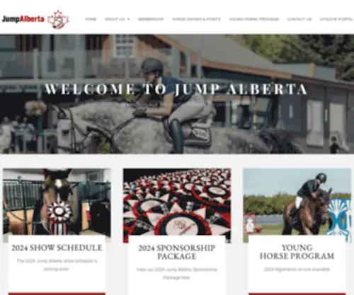 Jumpalberta.com(Our governing body for equestrian sport in Alberta) Screenshot