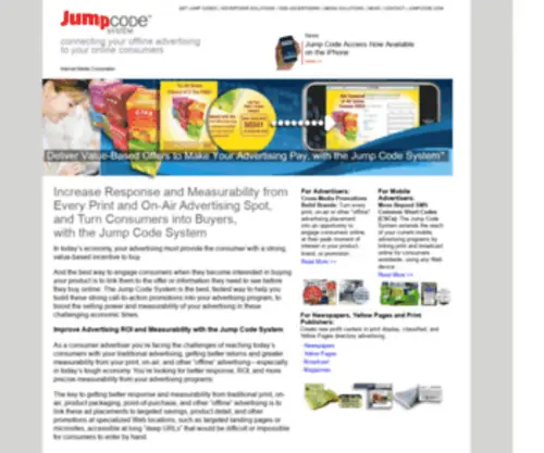 Jumpcodesystem.com(Mobile advertising) Screenshot
