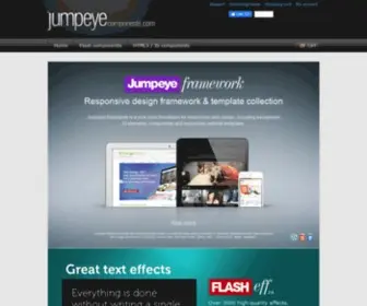 Jumpeyecomponents.com(Jumpeye Flash Components) Screenshot