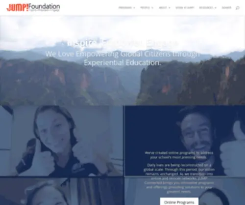 Jumpfoundation.org(Our Mission) Screenshot