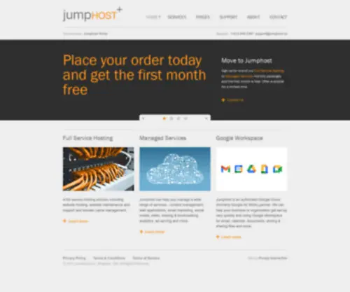 Jumphost.ca(Full Service Web Hosting) Screenshot