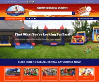 Jumpinjacksparty.com(Charlotte Party Rentals) Screenshot