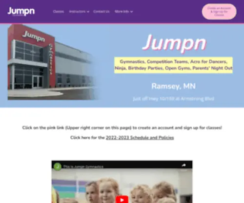 JumPNGymnastics.com(Jumpn Gymnastics LLC) Screenshot