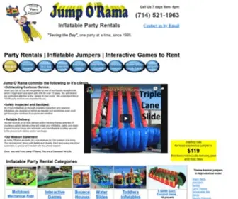 Jumporama.net(Party Rentals Orange County) Screenshot