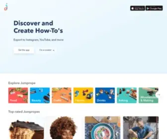 Jumprope.com(Create helpful how to’s) Screenshot