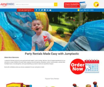 Jumptastic.com(Jumptastic now offers free delivery to parties and events. Our ordering process) Screenshot