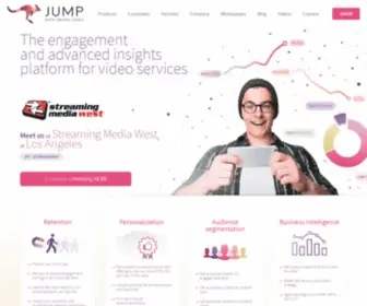 Jumptvs.com(Audience Insights platform and AI video to get the most out of data generated by your video service) Screenshot