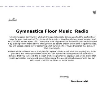 Jumptwistmusic.com(Gymnastics-music) Screenshot