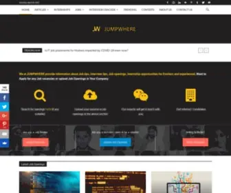 Jumpwhere.com(Job Openings) Screenshot