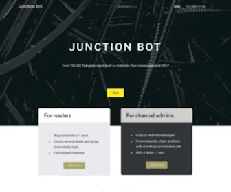 Junction.space(Online telegram bot for channels) Screenshot