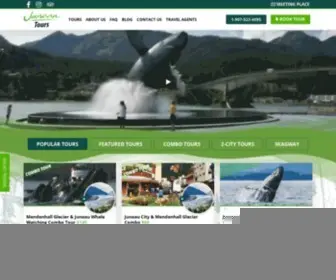 Juneautours.com(Juneau Whale Watching Tours and Excursions) Screenshot