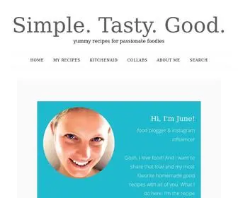 Junedarville.com(All the yummy good recipes of June d'Arville) Screenshot