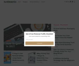 Junelevenco.com(Business & Marketing Blog) Screenshot