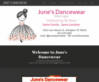 Junesdancewear.net(June's Dancewear) Screenshot