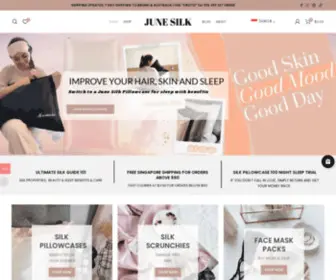 Junesilk.com(Pure Mulberry Silk Pillowcase) Screenshot