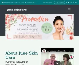 Juneskincare.com(Award Winning Facial & Beauty Salon) Screenshot