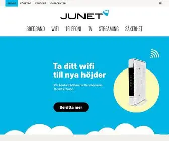 Junet.se(Bredband, Wifi, TV & telefoni via fiber) Screenshot