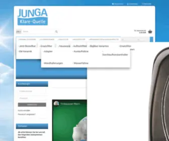 Junga-Klare-Quelle.de(Trinkwasserfilter für tiefste Erfrischung bei JUNGA Klare Quelle ) Screenshot