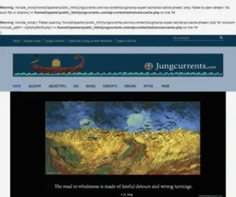 Jungcurrents.com(A comprehensive website devoted to C.G) Screenshot