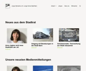 Jungealternative.ch(Junge Alternative JA) Screenshot