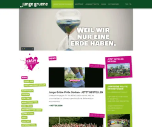 Jungegruene.ch(Junge Grüne) Screenshot