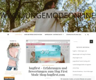 Jungemodeonlineshop.de(Junge Mode online Shop Blog) Screenshot