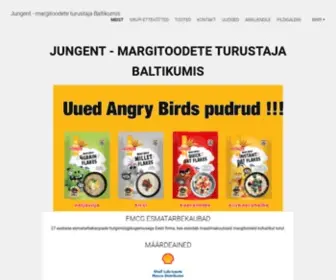 Jungent.ee(Margitoodete turustaja Baltikumis) Screenshot