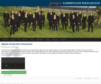 Jungerkammerchor.eu(Junger Kammerchor Rhein) Screenshot