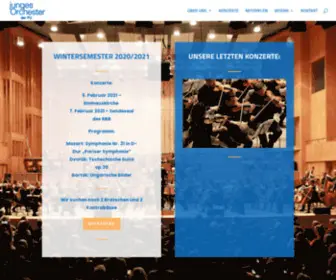 Junges-Orchester.de(Junges Orchester der FU Berlin) Screenshot