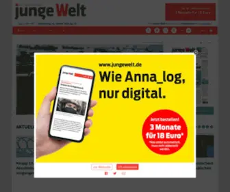 Jungewelt.de(Die linke Tageszeitung) Screenshot
