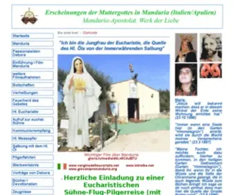 Jungfrau-Der-Eucharistie.de(Jungfrau der Eucharistie) Screenshot