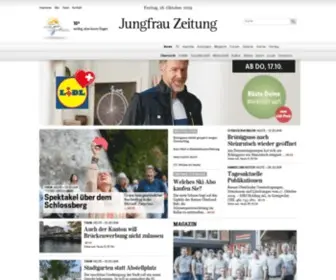 Jungfrauzeitung.ch(Jungfrau Zeitung) Screenshot