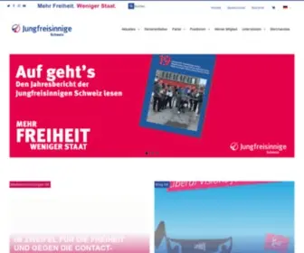 Jungfreisinnige.ch(Mehr Freiheit) Screenshot