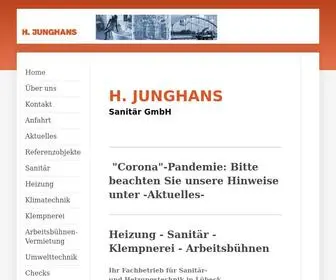 Junghans-Heizung.de(Junghans Sanitär GmbH) Screenshot