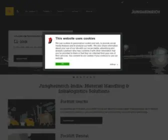 Jungheinrich.in(Material Handling & Intralogistics Solutions) Screenshot