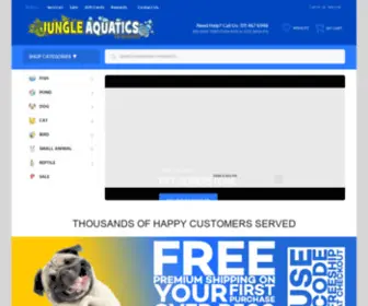 Jungleaquatics.com(Jungle Aquatics Pet Superstore) Screenshot