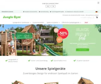Junglegym.de(Spielgeräte aus Massivholz für Ihren Garten) Screenshot