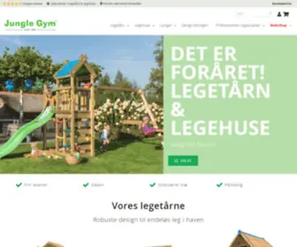 Junglegym.dk(Legeredskaber i træ til haven) Screenshot