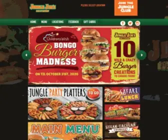 Junglejims.ca(Family, Casual Dining Restaurant, Canada) Screenshot