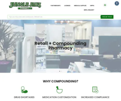 Junglejimsrx.com(Compounding Pharmacy) Screenshot