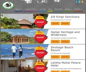 Junglelodges.com(Jungle resorts in Karnataka) Screenshot