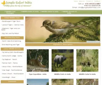 Junglesafariindia.com(Indian Wildlife Tours) Screenshot