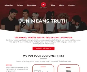 Jungroup.com(Jun Group runs impactful advertising) Screenshot