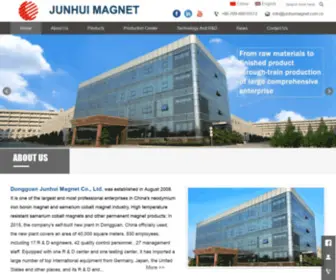 Junhuimagnet.com.cn(NdFeb Magnet) Screenshot