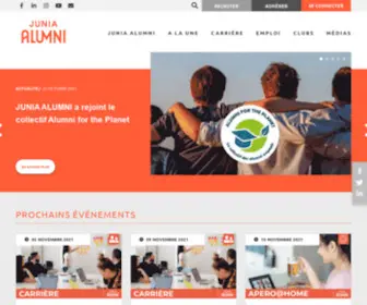 Junia-Alumni.com(JUNIA ALUMNI) Screenshot