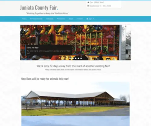 Juniatacountyfair.com(Juniata County Fair) Screenshot