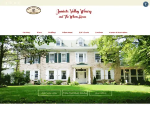 Juniatavalleywinery.com(Juniata Valley Winery & Wilson House Bed & Breakfast) Screenshot